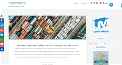 Desktop Screenshot of logisticsmatter.com